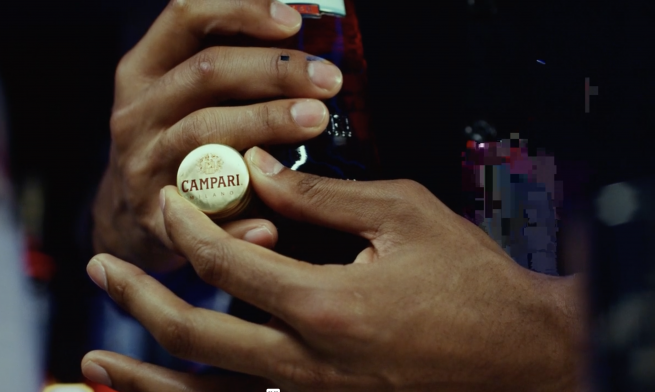 Campari, cocktails, shaker, barman